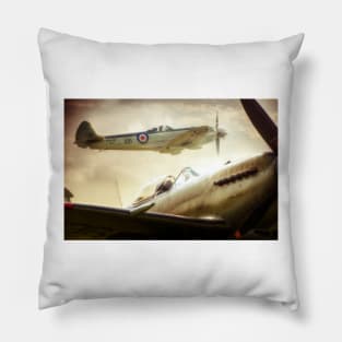 Supermarine Seafire Sunset Pillow