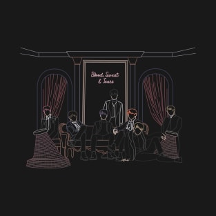 BTS BLOOD SWEAT & TEARS LINE ART T-Shirt