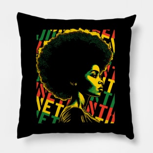 Black History Juneteenth Art for Men, Women, Girls Pillow