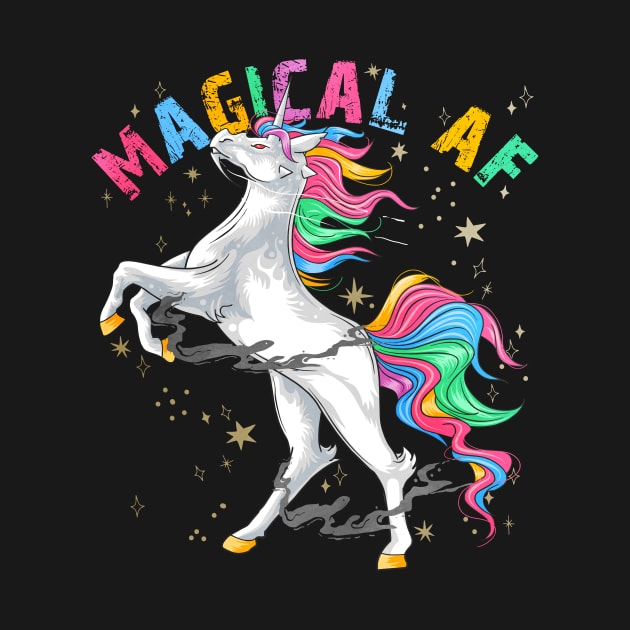 Unicorn Magical AF by Psitta