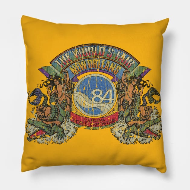 1984 World's Fair - New Orleans, Louisiana Pillow by JCD666