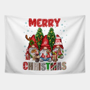 Merry Christmas Gnome Family Funny Xmas Tree Women Men Kids Tapestry