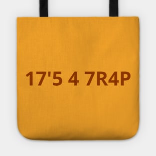 It's a Trap Numbers - Terry's Shirt Solar Opposite Inspired Tote