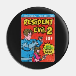 Resident Evil 2 Bubble Gum card fan art Pin