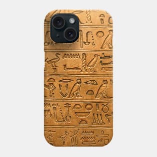 Egyptian hieroglyphics Phone Case