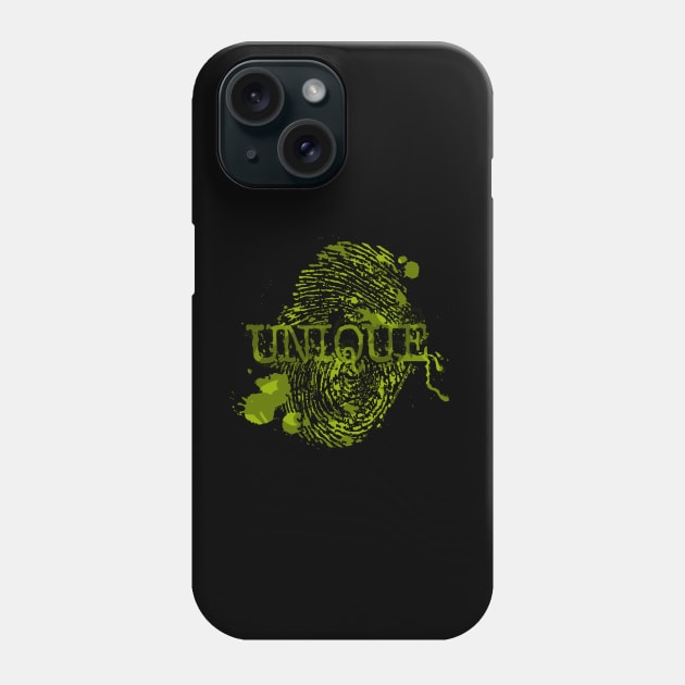 Unique Army Green Thumbprint Phone Case by SherringenergyTeez