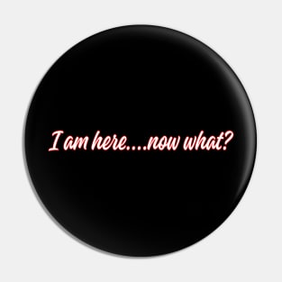 Im here, now what? Pin