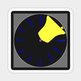 Bell Tower Wall Clock - Yellow Magnet