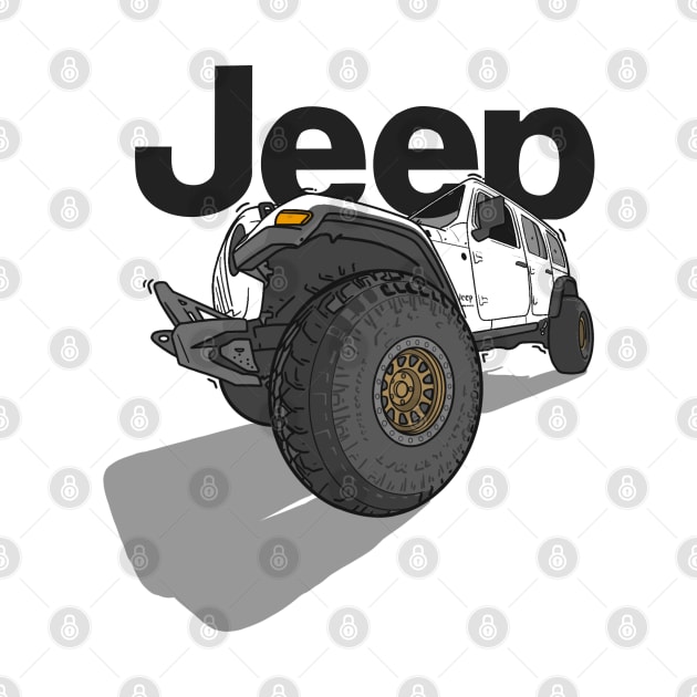 Jeep Design - White by 4x4 Sketch