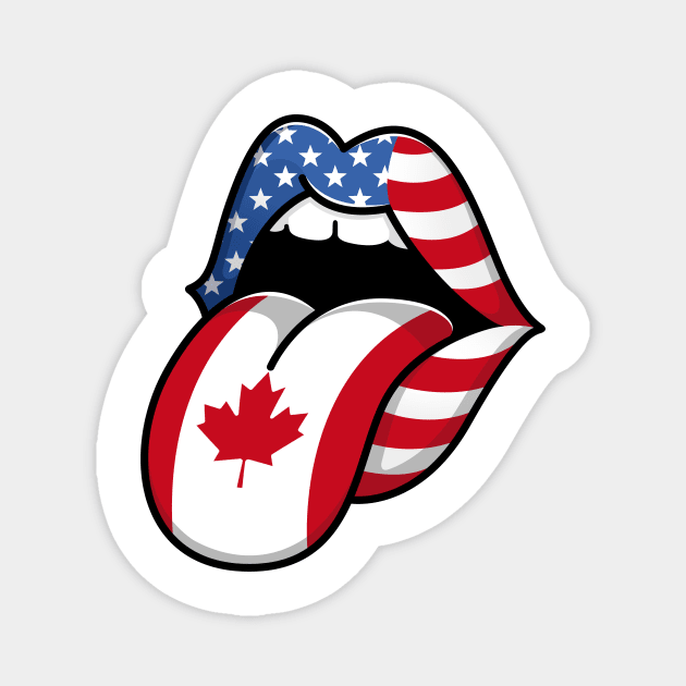 Tongue Canadian Pride Flag of Canada Magnet by RW