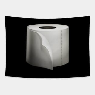 Pixelated Toilet Paper Emoji Tapestry