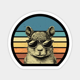 I Love Squirrel Wearing Glasses Pets Magnet