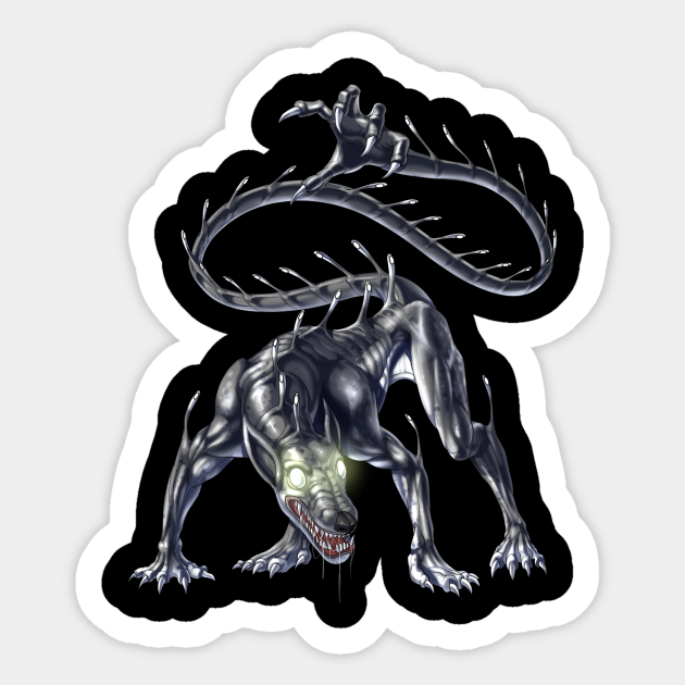 Aztec Mythical Creature Ahuizotl - Aztec Mythology - Sticker | TeePublic