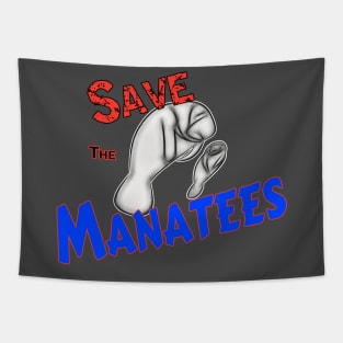 Save The Manatees Tapestry