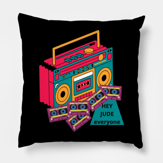 old tape recorders Pillow by thekowijo