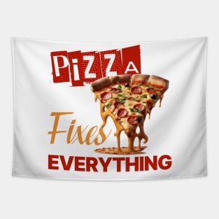 Pizza Fixes Everything Tapestry