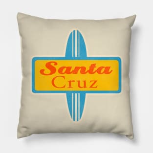 Santa Cruz California Surfing Pillow