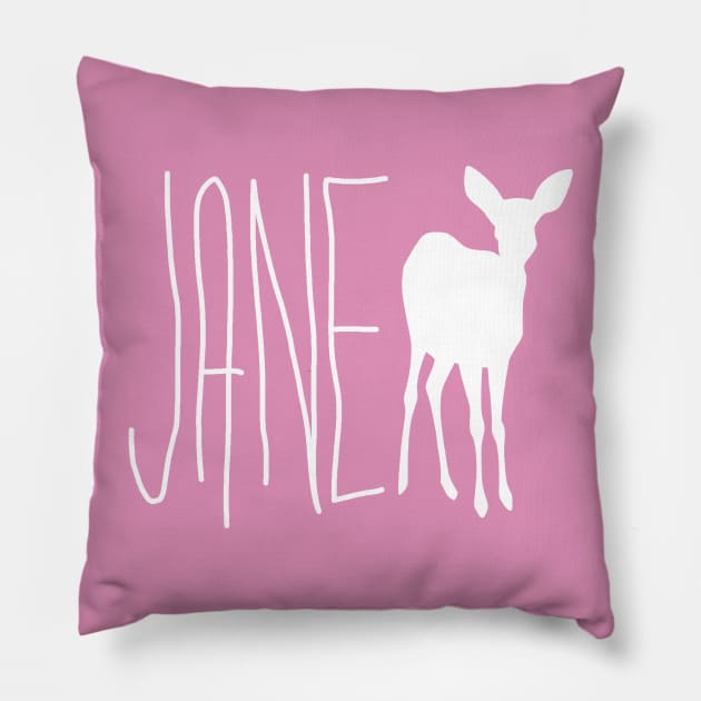 Jane Doe Pillow by Nicole Nichols