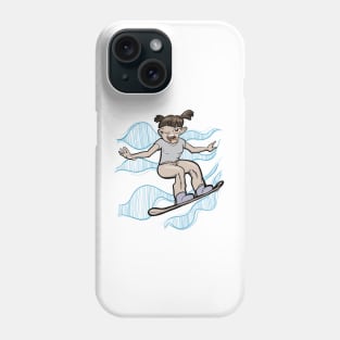 Snowboarding is fun Phone Case