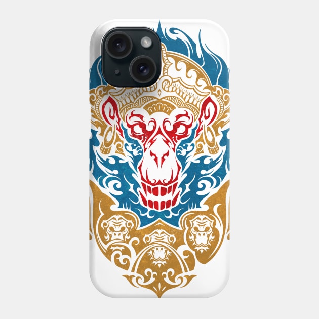 Hanuman (ver.color) Phone Case by TurkeysDesign