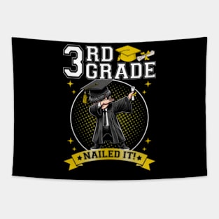 Dabbing Graduation Boys 3rd Grade Nailed It Class Of 2024 Tapestry