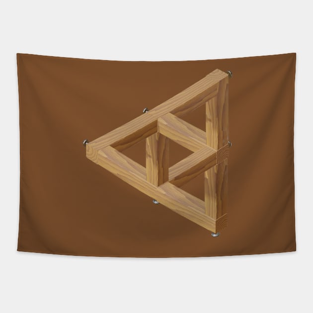 Penrose triple tribar Tapestry by Dendros-Studio