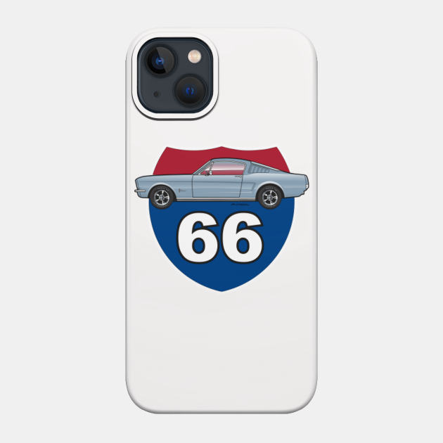 66-Silver Blue - 1966 Fastback - Phone Case