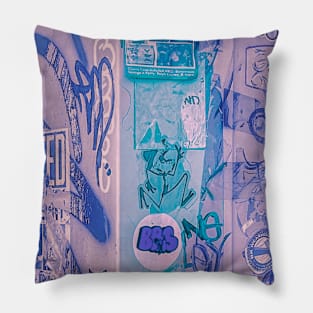 Urban Graffiti Tag NYC Street Art Pillow