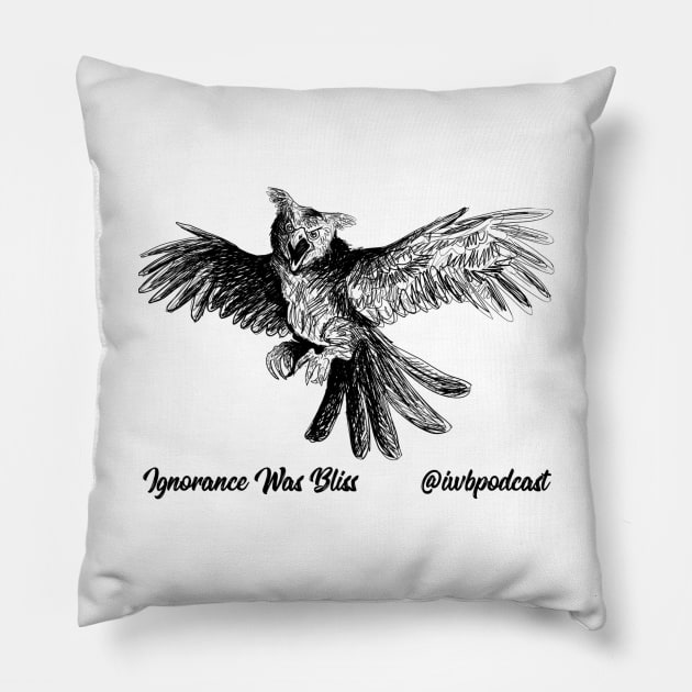 murderbird -- iwb Pillow by Ignorance Was Bliss