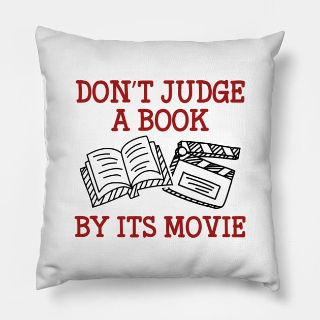 Don't Judge A Book By Its Movie Pillow by VectorPlanet