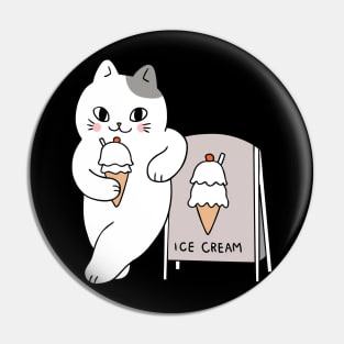 ice cream cat Pin