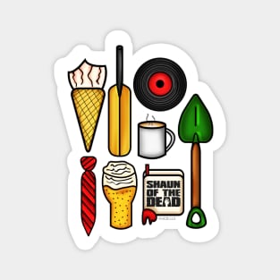 Shaun of the dead objects Magnet