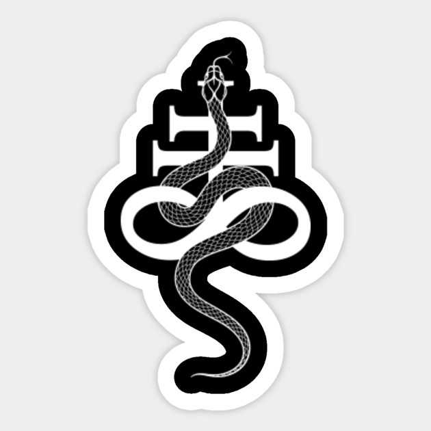 White Snake Leviathan Cross Leviathan Cross Sticker Teepublic