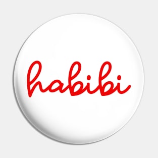 habibi - supreme red Pin