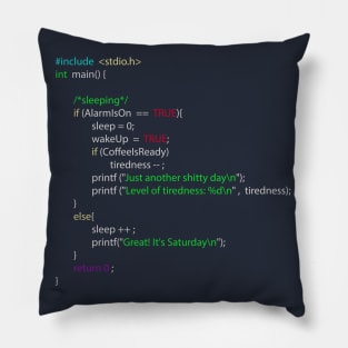 Morning Code Pillow
