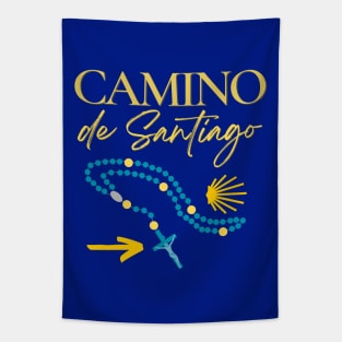 Camino de Santiago Catholic Pilgrimage Tapestry