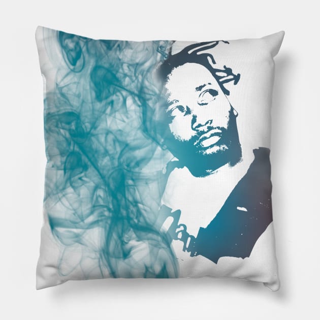 Ol' Dirty Bastard ODB Smoke Dispersion Portrait Pillow by nolabel