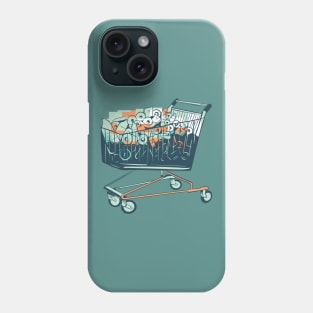 TOILET PAPER SHOPPING CART Phone Case