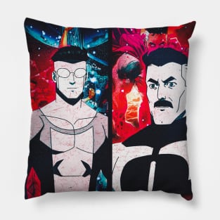 invincible and omniman Pillow