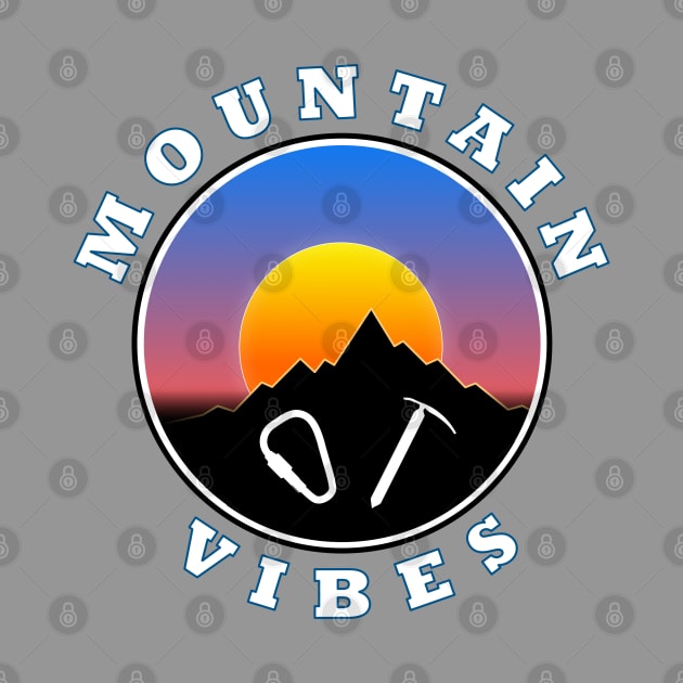 Mountain Vibes - Sun moon - Slogan Design 2 by AnturoDesign