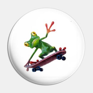 frog skateboard Pin