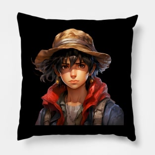 Reimagined Monkey D. Luffy from One Piece Pillow