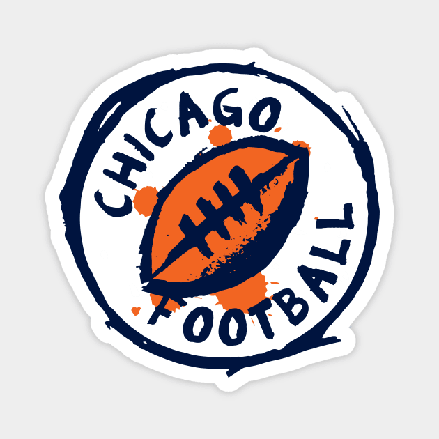 Chicago Football 01 Magnet by Very Simple Graph