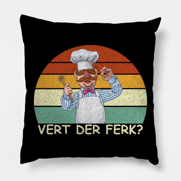 Vert Der Ferk Swedish Chef Pillow by Gembel Ceria