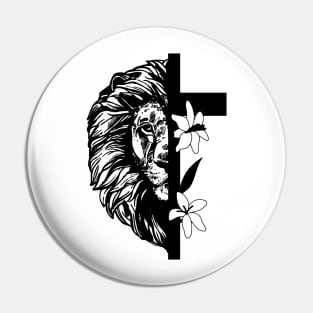 Warrior In Jesus Lion Pin