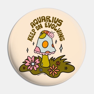 Aquarius Caterpillar Pin