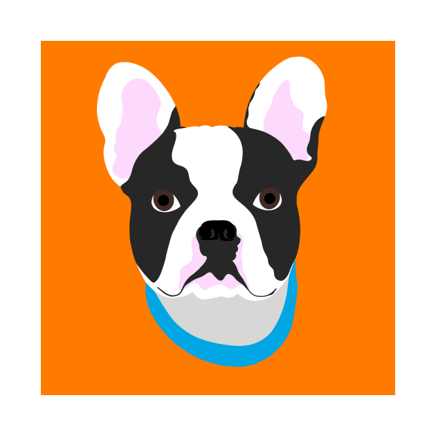 Minimalist French Bulldog by JustGottaDraw