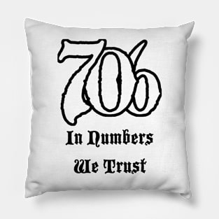 706 - In Numbers We Trust Pillow