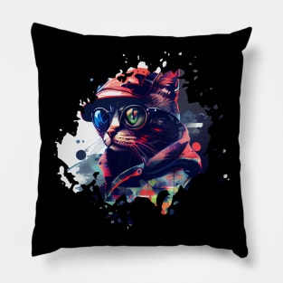 Cyber Cat Pillow