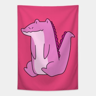 Pink Alligator Tapestry